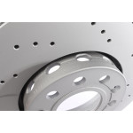 Диск гальмівний (передній) VW Passat 96-08 (288x25) (з покриттям) (з отвором) (вентильований) 