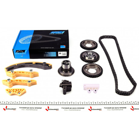 Комплект ланцюга ГРМ Ford Transit 2.4DI/2.2-2.4TDCI 06- (ланцюг, натяжник, шестерня) z=132