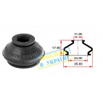 Пильник опори кульової рульового наконечника (універсальний) (24х11x17) 