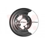 Захист диска гальмівного (заднього) (L) MB Sprinter 906 416-518CDI 06-18/VW Crafter 06-16 