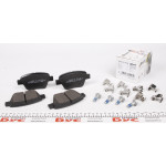 Колодки гальмівні (задні) VW Caddy III 1.6/2.0TDI 10- (з комплектом планок опори прижимних) 