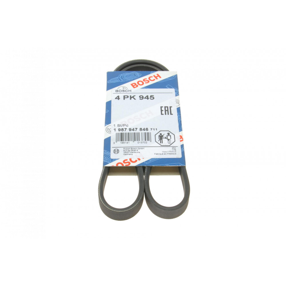 Ремінь генератора Citroen Jumper/Peugeot Boxer 2.5TD 94-02/Hyundai Santa Fe 2.0-2.4 01-06 (4PK945)