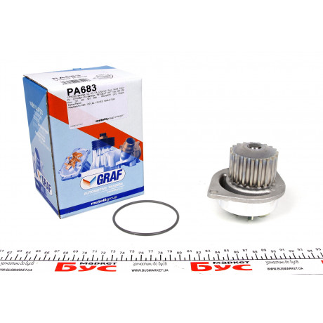 Помпа води Citroen Berlingo/C2/C3/C4/Peugeot 106/206/207/307/308/Partner 1.6 96- (19z) (B/B) (6 лоп)