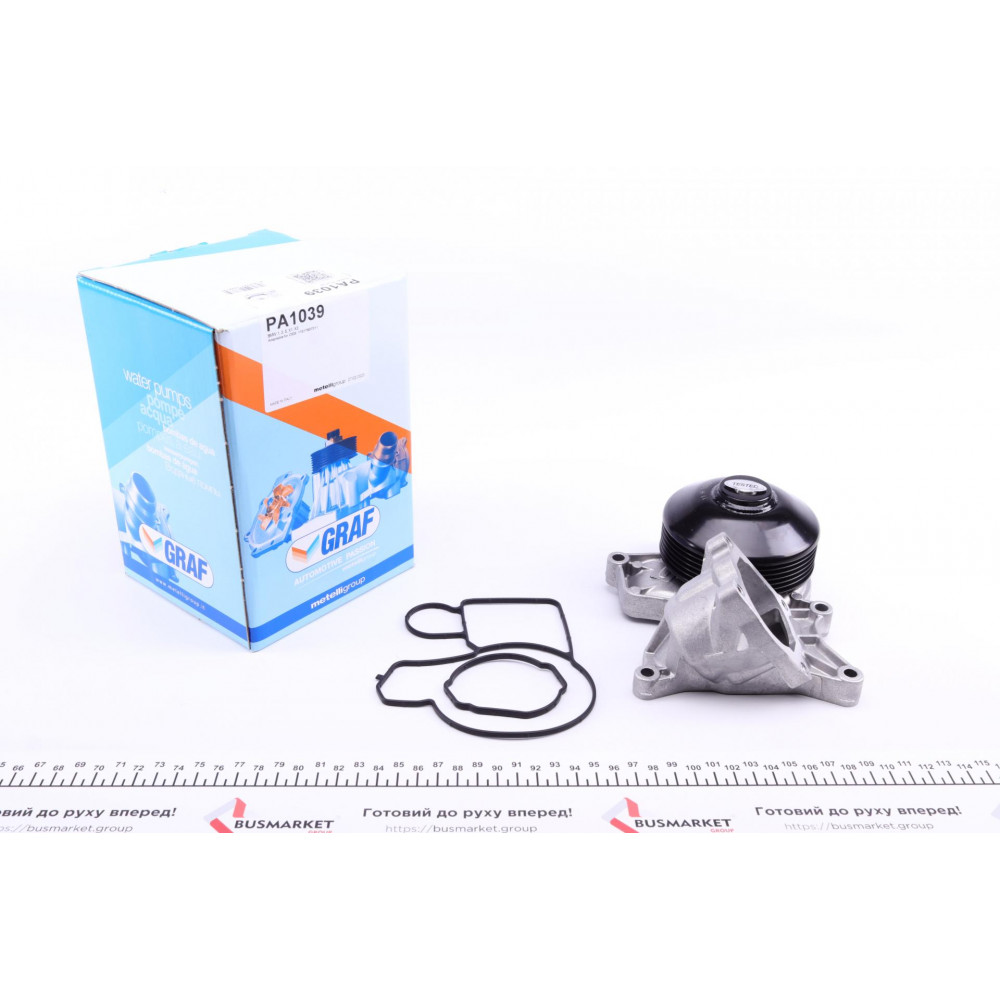 Помпа води BMW 1/3/5/X1/X3 116d/118d/120d/123d/318d/320d/520d/2.0d/xDrive 07-15 (B/B) (6 лоп)(6 кан)