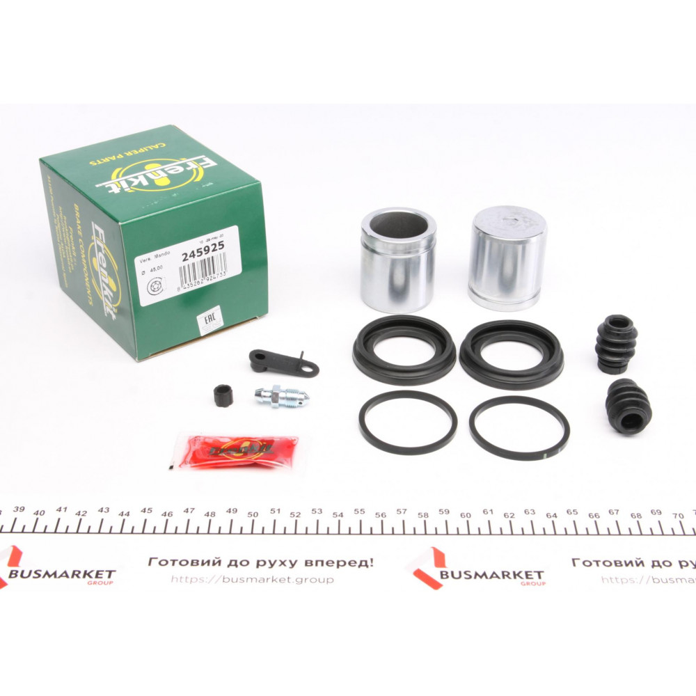 Ремкомплект супорта (переднього) Hyundai Santa Fe/Kia Sorento 06- (d=45mm) (+2 поршня) (Mando)