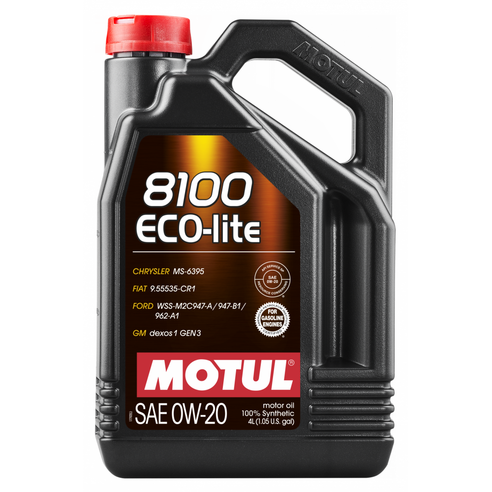 Олива 0W20 ECO-lite SAE 8100 (4L) GM dexos1 GEN3(108535)