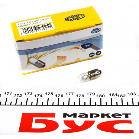Автолампа T4W 12V 4W BA9s Standard