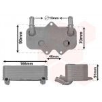 Радіатор масляний Opel Astra G/Vectra/Zafira A 2.0/2.2D 96- (теплообмінник) 