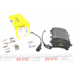 Колодки гальмівні (задні) VW T5 (Lucas) Q+ (з датчиком) 