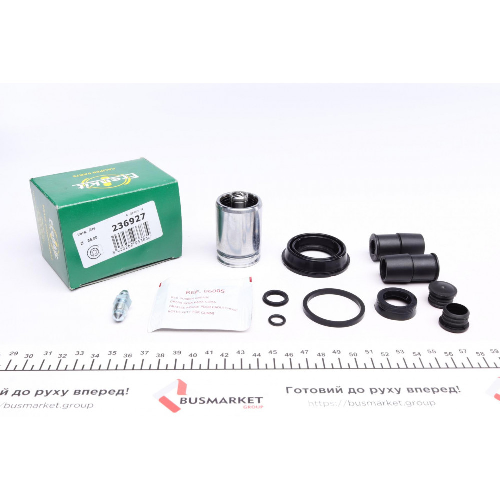 Ремкомплект супорта (заднього) Ford Transit 00-13 (d=36mm) (Ate) (+поршень з механізмом)