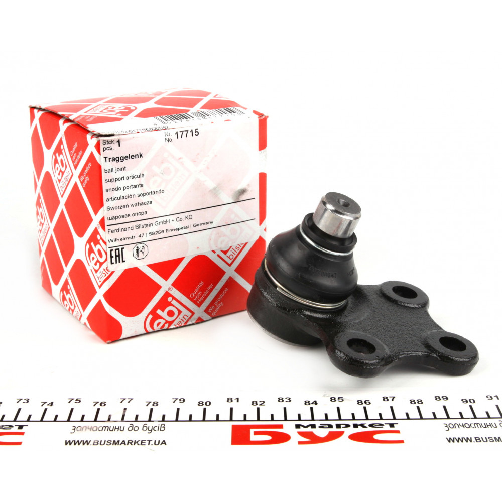 Опора кульова (передня/знизу) Citroen Berlingo/Peugeot Partner 96- (d=18mm)