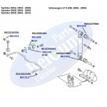 Втулка стабілізатора (заднього) MB Sprinter 208-316 (d=23mm) 