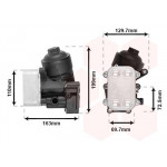 Корпус фільтра масляного (з радіатором) VW Polo/Skoda Fabia 1.2 TDi 09- 