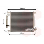 Радіатор кондиціонера (з осушувачем) Nissan Juke 1.2/1.6DIG-T/1.5dCi 10- 