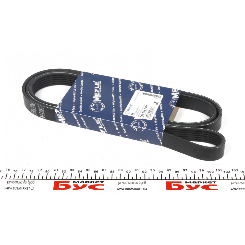 Ремінь генератора Audi/BMW/Chevrolet/MB/Opel (6PK1875)