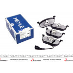 Колодки гальмівні (передні) Audi A3/VW Golf VII 12- (з датчиком) (Ate) 