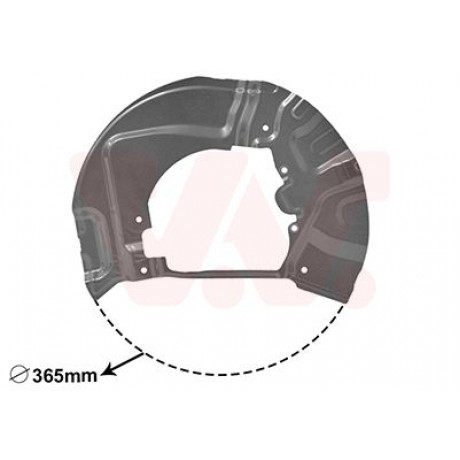 Захист диска гальмівного (переднього) (R) BMW 5 (E60/E61) 04-10
