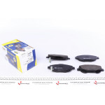 Колодки гальмівні (передні) Toyota Avensis 08-18/Verso 09-18 