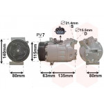 Компресор кондиціонера Renault Master III 2.3dCi 10- 