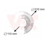 Захист диска гальмівного (переднього) (L) VW T4 94-03 