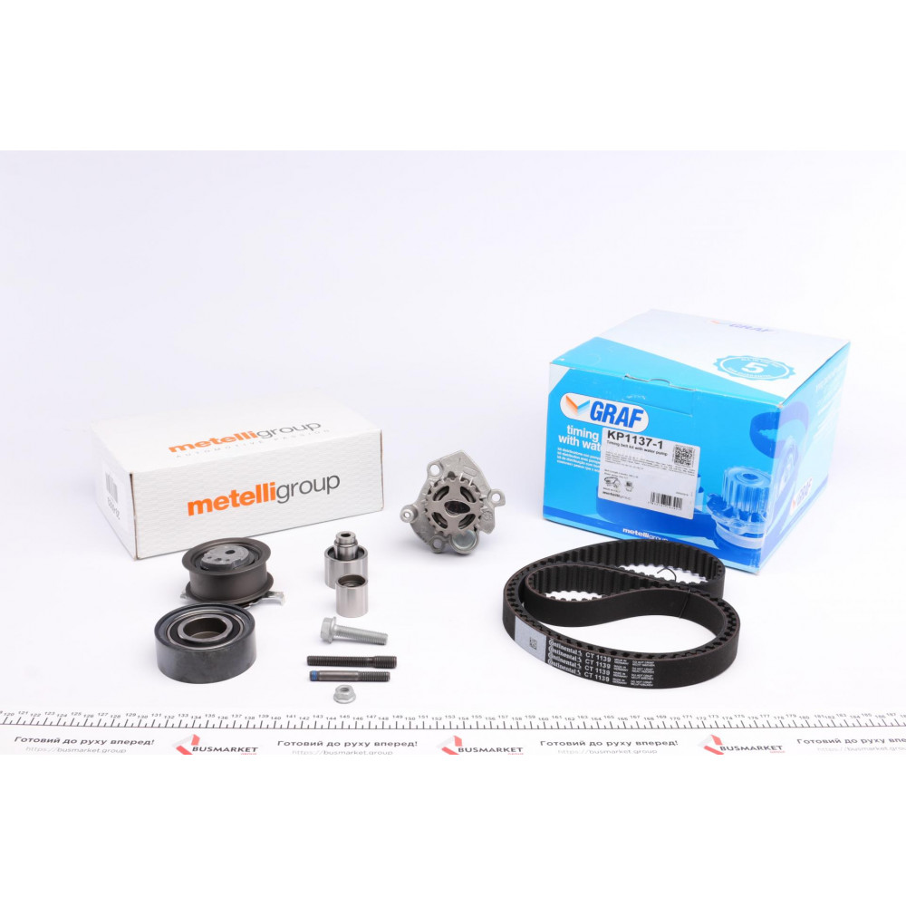 Комплект ГРМ + помпа VW Crafter/T5/T6/Caddy/Golf/Passat/Skoda/Audi 2.0TDI/BiTDI 08- (160х25)(PA1137)