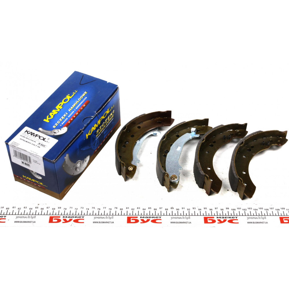 Колодки гальмівні (задні) Smart ForFour 04-06/Mitsubishi Colt 04-12 (барабанні) (203x38)