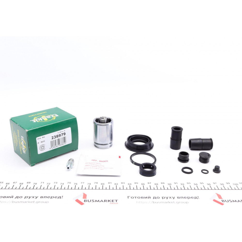 Ремкомплект супорта (заднього) Renault Laguna/Ford Focus 01- (d=38mm) (+поршень з механізмом) (Ate)