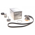 Комплект ременя генератора + помпа VW Skoda Rapid/ Roomster/VW Polo 1.2 06- (6PK1873) (+AC) 