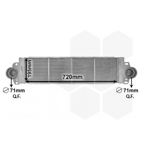 Радіатор інтеркулера VW T5 1.9/2.0/2.5TDI