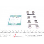 Планка супорта (переднього) прижимна (к-кт) Nissan Qashqai/ X-Trail 07-13 (Akebono) 