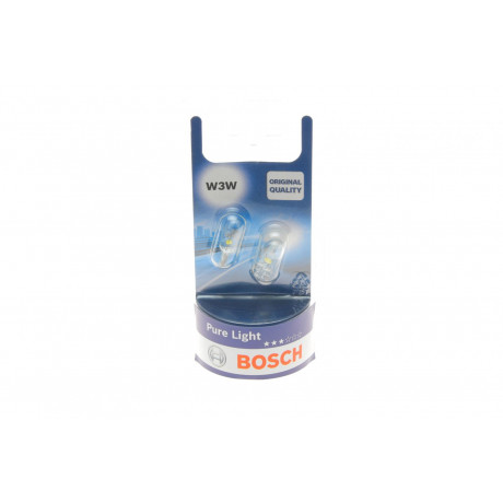 Автолампа W3W 12V 3W W2.1x9.5d Pure Light (без цоколя) (блістер/2шт.)