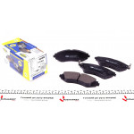 Колодки гальмівні (передні) Chevrolet Lacetti 05-/Spark 10-/Daewoo Lanos/Sens/Nubira 97-/Rezzo 00- 