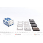 Колодки гальмівні (задні) MB M-class (W163) 2.3-5.4 98-05 (Brembo) 