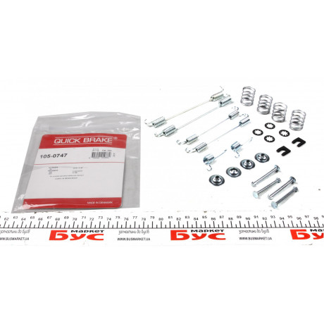 Комплект пружинок колодок ручника Nissan Kubistar/Peugeot 306/405 1.1-2.0 92- (Bosch)