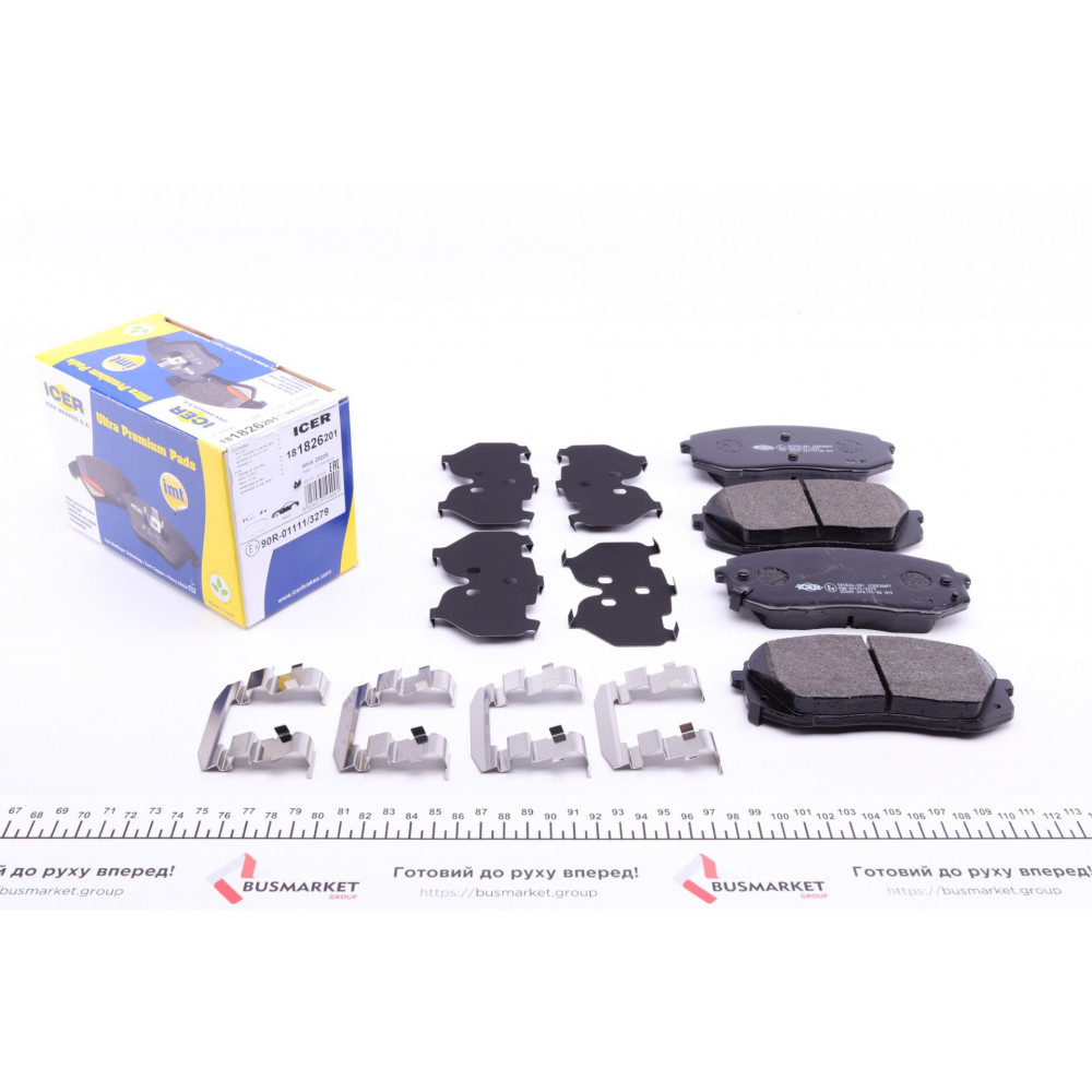 Колодки гальмівні (передні) Hyundai Tucson 15-/і40/іх35/Sonata/Kia Sportage/Optima 10-/Soul 14-