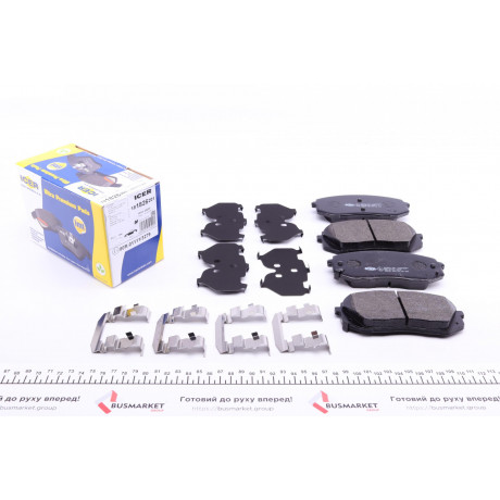 Колодки гальмівні (передні) Hyundai Tucson 15-/і40/іх35/Sonata/Kia Sportage/Optima 10-/Soul 14-