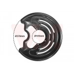 Захист диска гальмівного (заднього) (R) Renault Trafic/Opel Vivaro 01- 