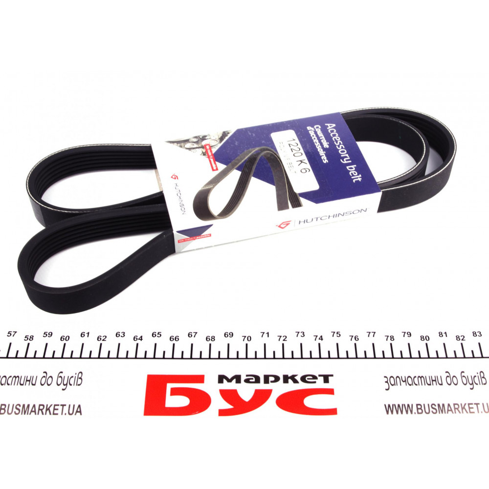 Ремінь генератора Fiat Scudo 2.0 D Multijet/Citroen Jumpy/Peugeot Expert 2.0 HDi (6PK1220)