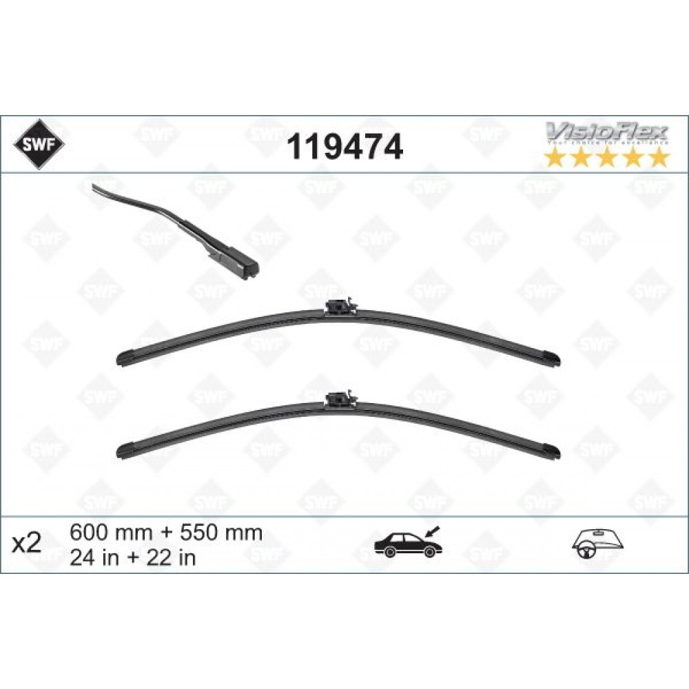 Щітки склоочисника (600/550mm) MB E-class (W213) 16-