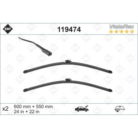 Щітки склоочисника (600/550mm) MB E-class (W213) 16-