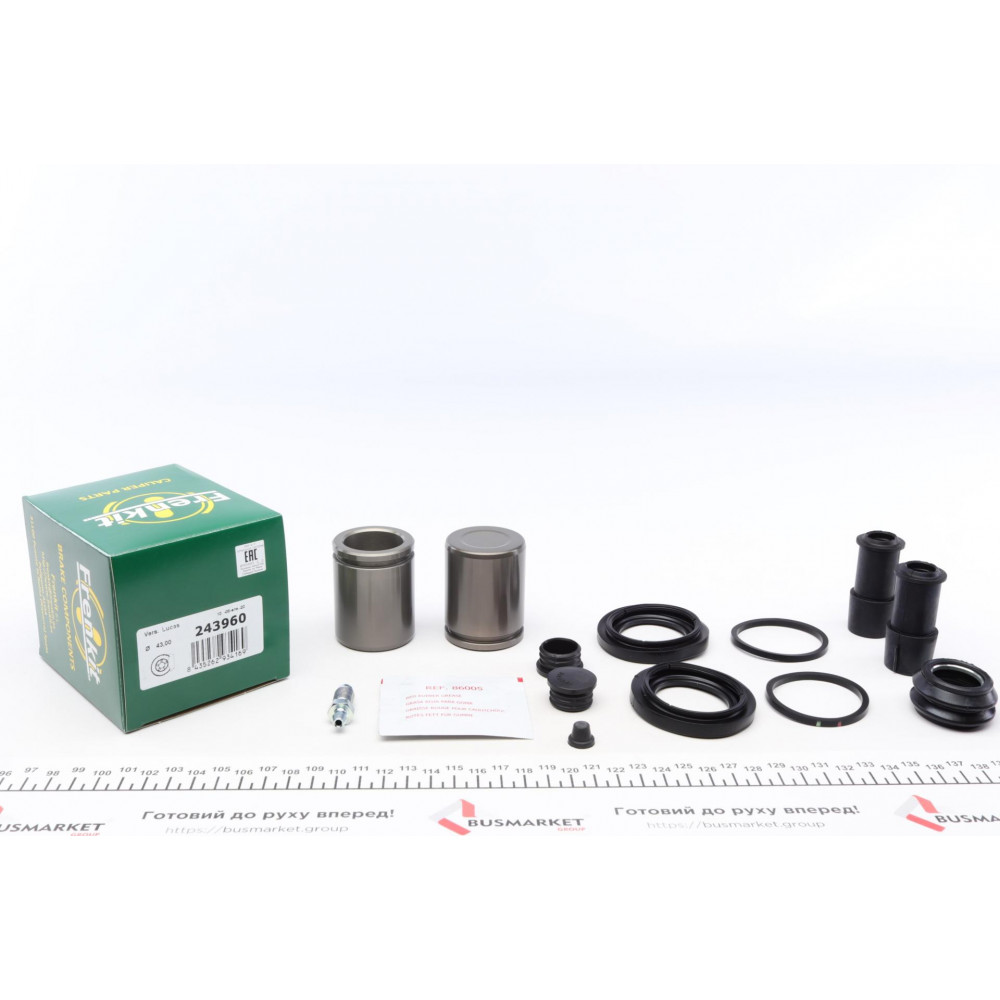 Ремкомплект супорта (переднього) Audi A4/A6/VW Passat 96-05 (d=43mm) (+2 поршня) (Lucas)