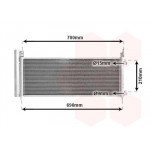 Радіатор кондиціонера (з осушувачем) Toyota Rav 4 2.5H 15-18 