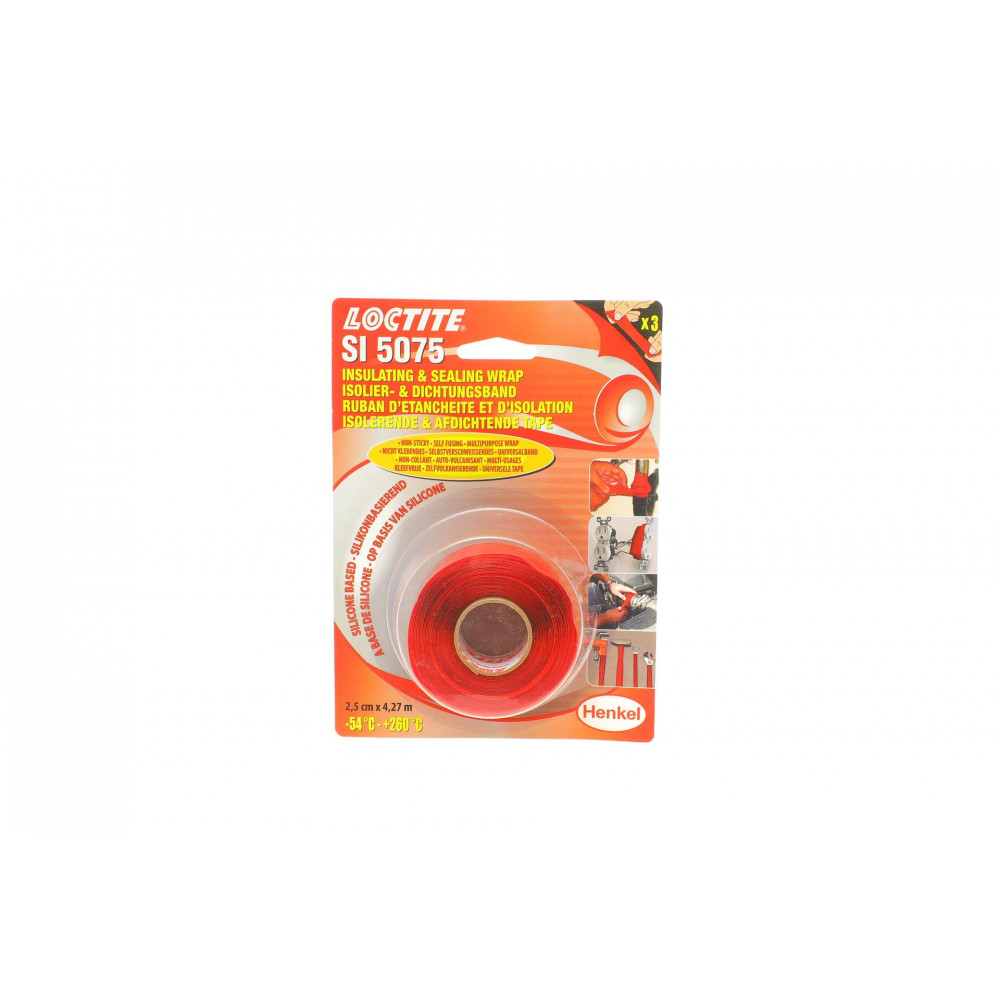 LOCTITE SI 5075 RD 4,27M Лента силіконова ( -54/+260°C) (проч. 48 Н/мм)