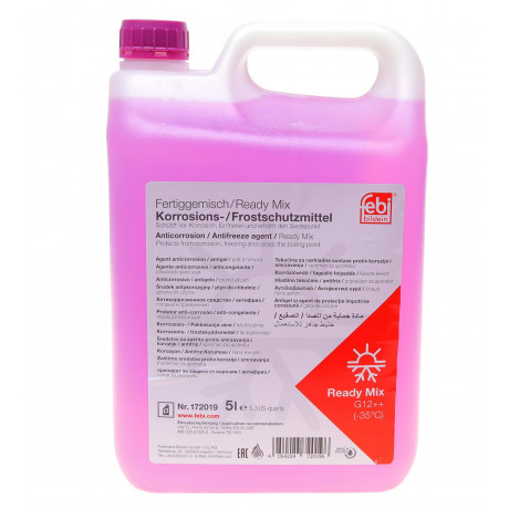 Антифриз (фіолетовий) Readymix G12 Plus Plus (5L) (MB325.5/MB325.6) (-35°C готовий до применення)