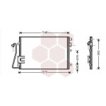 Радіатор кондиціонера Dacia Logan 1.4/1.6 16 V 04- 