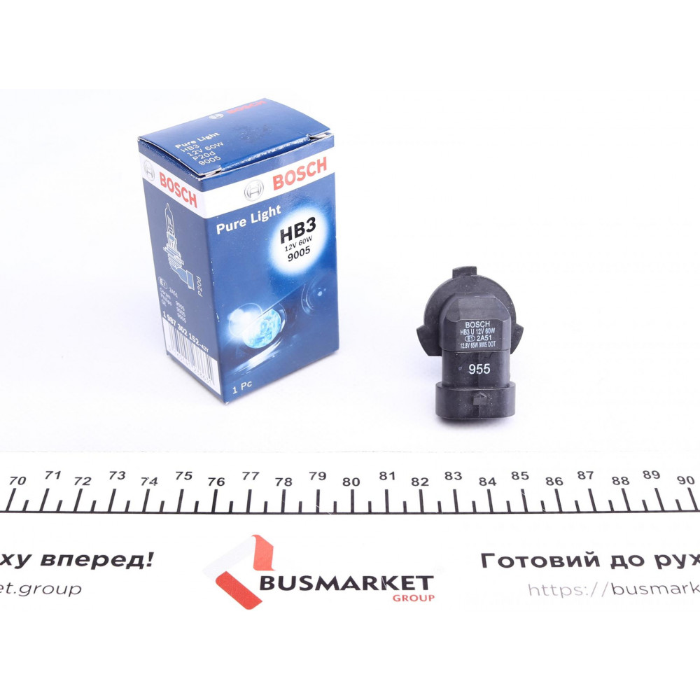 Автолампа HB3 12V 60W P20d Pure Light