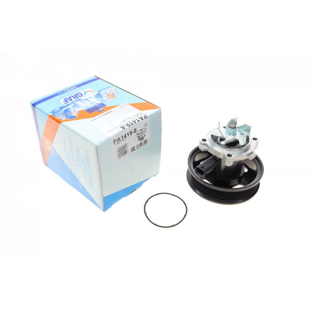 Помпа води Opel Corsa E 1.3CDTI 14- АКПП (5z) (R/B) (6 лоп) (6 кан) (+датчик)