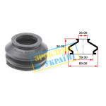 Пильник опори кульової рульового наконечника (універсальний) (59x35x36) 