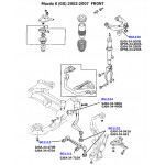 Сайлентблок важеля (переднього/знизу/всередині) Mazda 6/6 MPS 02-12 (40.4x12.2x58/40) 