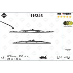 Щітки склоочисника (600/450mm) Renault Megane II/Citroen C2/C3 02- 